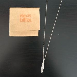 Alexis Bittar crystal encrusted spear necklace